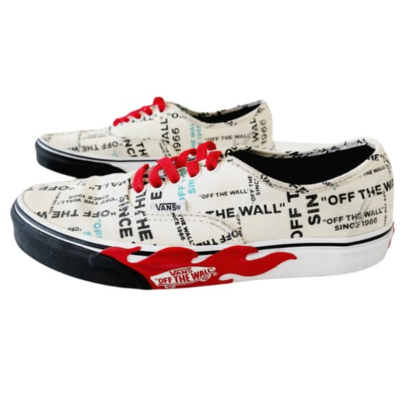Vans Shoes - Vans Old Skool Flame Sneakers Shoes Mens Size 6.5 Women Size 8  Off the Wall